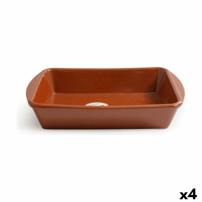 Fuente de Cocina Azofra Barro cocido Rectangular 29 x 20 x 6 cm (4 Unidades) Fuente de Cocina Azofra Barro cocido Rectangular 29 x 20 x 6 cm (4 Unidades)