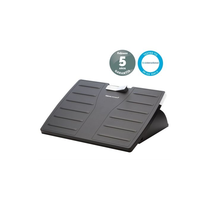 Fellowes Reposapiés Office Suites 8035001 con Protección Microban para una Postura Ergonómica y Confort