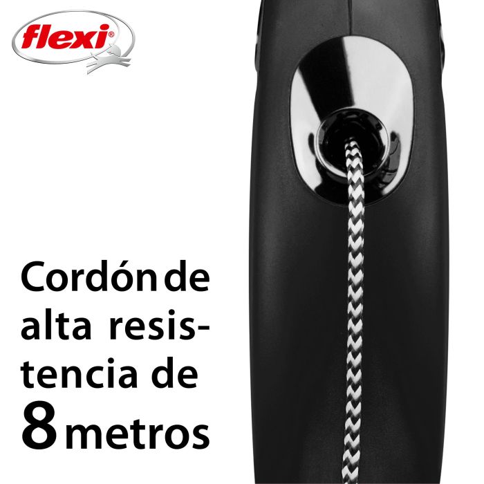 Flexi Correa New Classic S Cordón 8M Negro 3