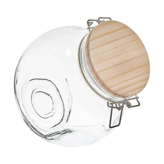 Cook Concept Bote Cristal 1,7 L con Tapa Madera Cierre Mecánico y Doble Base Ideal Cocina Decorativa 0 Cook Concept Bote Cristal 1,7 L con Tapa Madera Cierre Mecánico y Doble Base Ideal Cocina Decorativa 0