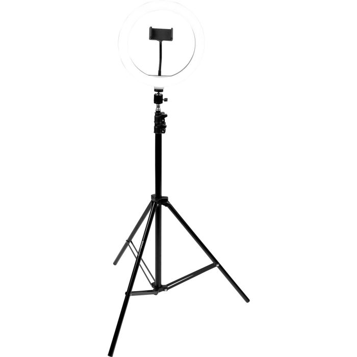 Soporte Podcast Trípode Con Aro Led Y Soporte Para Teléfono 2