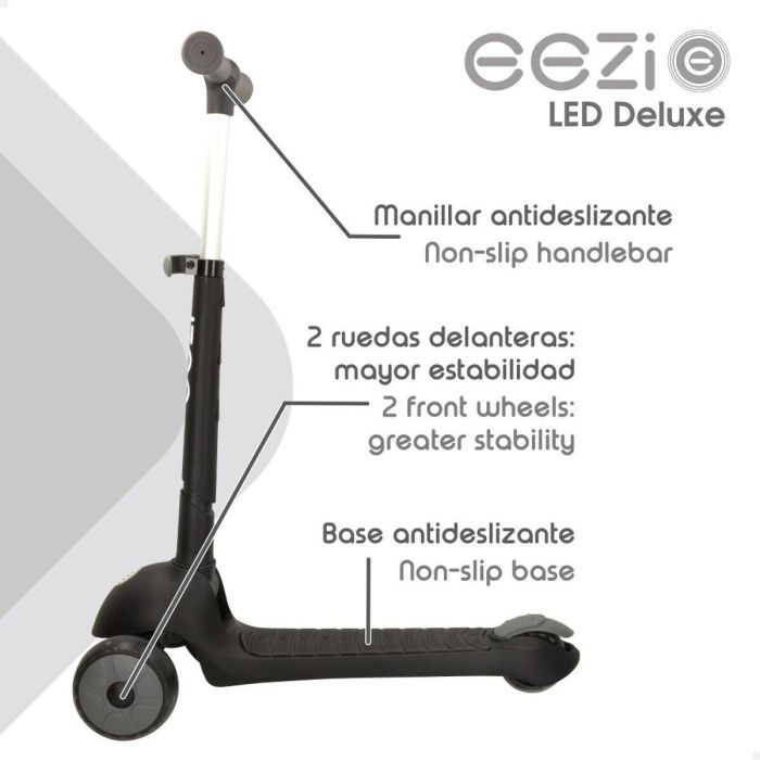 Patinete Scooter Eezi Negro 2 Unidades 4