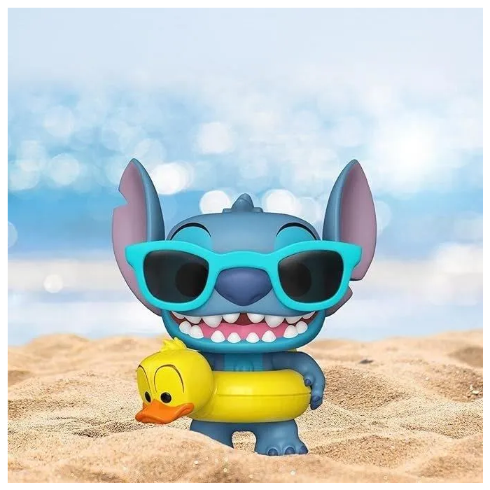 Funko Figura POP Disney Lilo & Stitch - Stitch with Tuber, Figura Vinilo 9cm 1