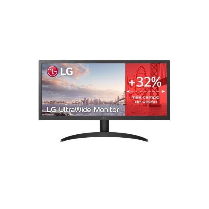 Monitor Profesional Ultrapanorámico LG UltraWide 26WQ500-B 25.7"/ WFHD/ Negro Monitor Profesional Ultrapanorámico LG UltraWide 26WQ500-B 25.7"/ WFHD/ Negro