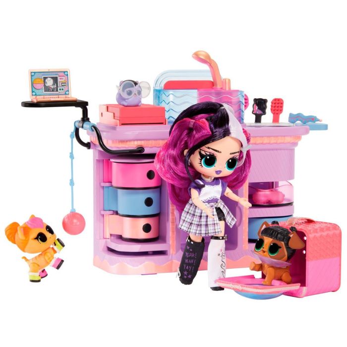 LOL Surprise OMG I AM - Rescue Vet Set|Consultorio veterinario - Muñeca + 2 animales y accesorios - A partir de 4 años.