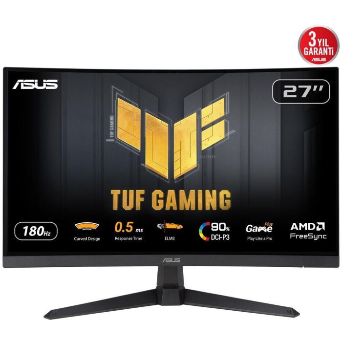 ASUS VG27WQ3B Monitor Gaming 27" Curvo QHD Fast VA 180Hz 1ms HDMI DisplayPort AMD FreeSync HDR10 0 ASUS VG27WQ3B Monitor Gaming 27" Curvo QHD Fast VA 180Hz 1ms HDMI DisplayPort AMD FreeSync HDR10 0