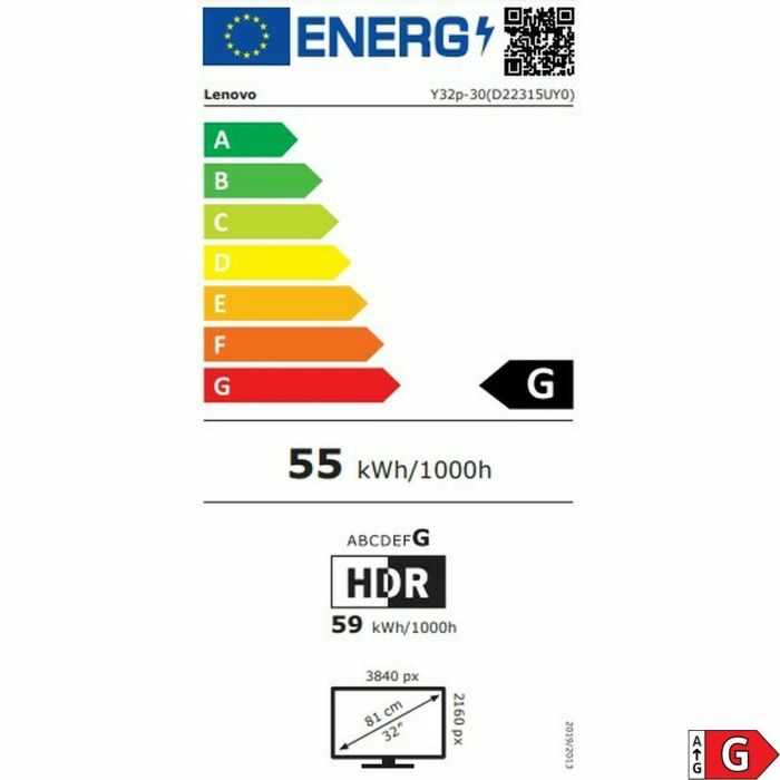 Monitor Lenovo 66F9UAC6EU 31,5" 4K Ultra HD 38