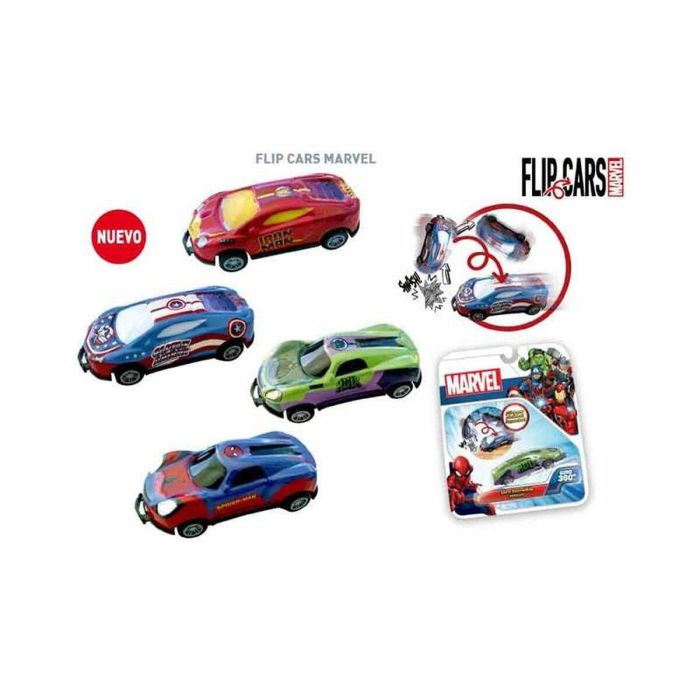 Vehiculos para coleccionar flip cars marvel (spiderman,hulk,ironman o capitan america) 20x16x4.5 cm - modelos surtidos 4 Vehiculos para coleccionar flip cars marvel (spiderman,hulk,ironman o capitan america) 20x16x4.5 cm - modelos surtidos 4