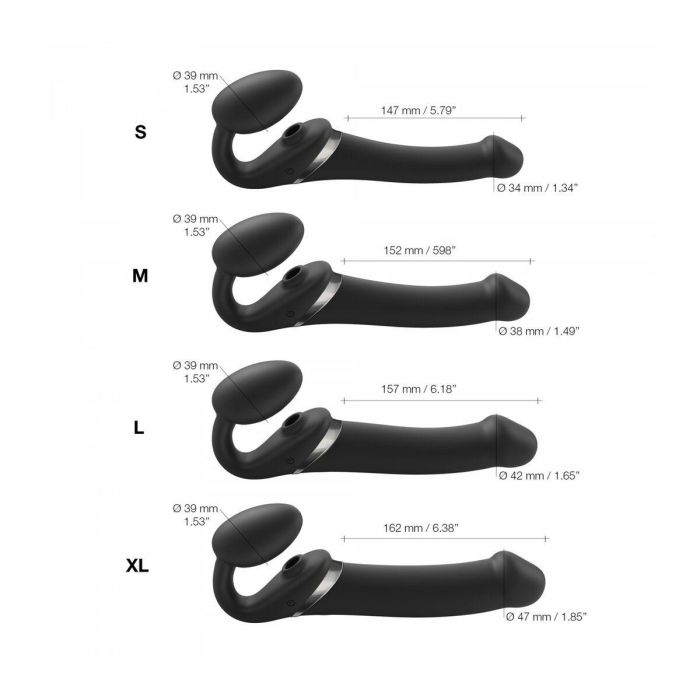 Dildo Strap-on-me 6017364 Negro L 3 Dildo Strap-on-me 6017364 Negro L 3