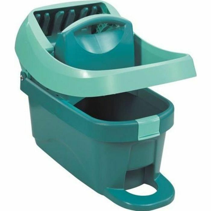 Leifheit Cubo de Fregar Profi con Sistema de Escurrido Giratorio, Ruedas y Asa de Transporte - Accionamiento por Pedal