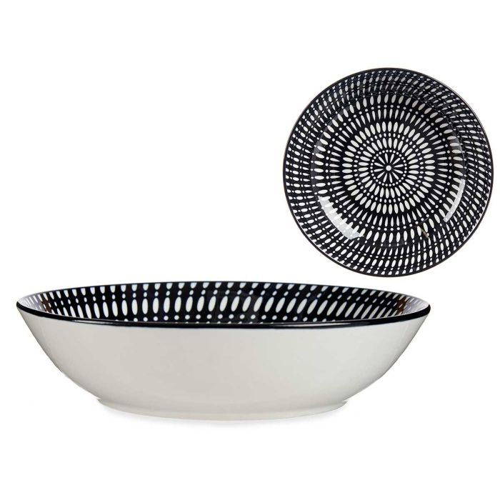 Plato Hondo 20Cm Circulo Etnico Negro Vessia (24 Unidades) Plato Hondo 20Cm Circulo Etnico Negro Vessia (24 Unidades)