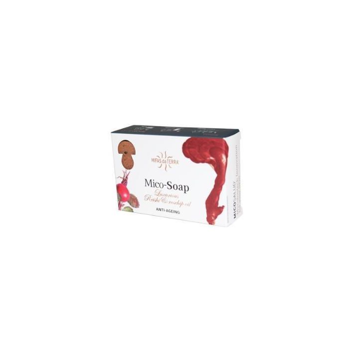 HIFAS DA TERRA Jabón Mico-Soap Reishi y Rosa Mosqueta 150g - Antiedad y Regenerador para Piel Delicada