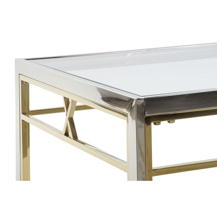 Mesa Centro Moderno DKD Home Decor Plateado 60 x 40 x 110 cm 3 Mesa Centro Moderno DKD Home Decor Plateado 60 x 40 x 110 cm 3