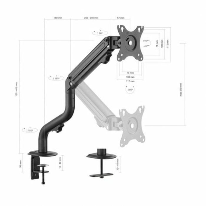 Soporte TV Aisens DT32TSR-139 17" 32" 8 kg 7