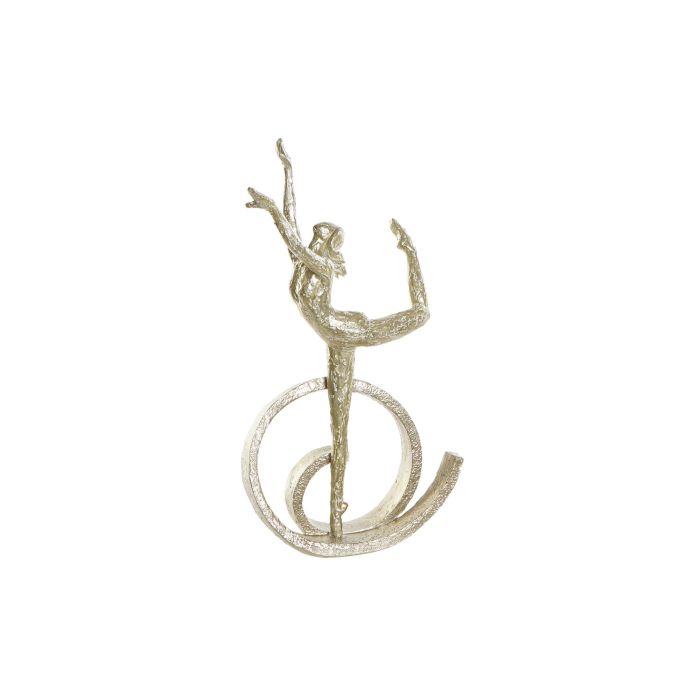 DKD Home Decor Figura Moderno Ballet de Resina Dorado 12.5 x 42.5 x 25 cm (2 Unidades)