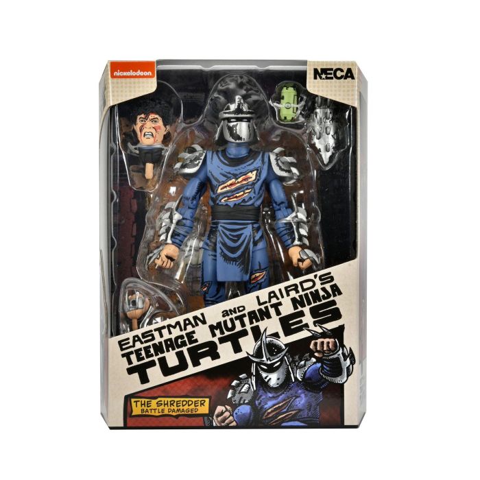 Neca Figura Tortugas Ninja Mirage Comics Battle Damaged Shredder con accesorios