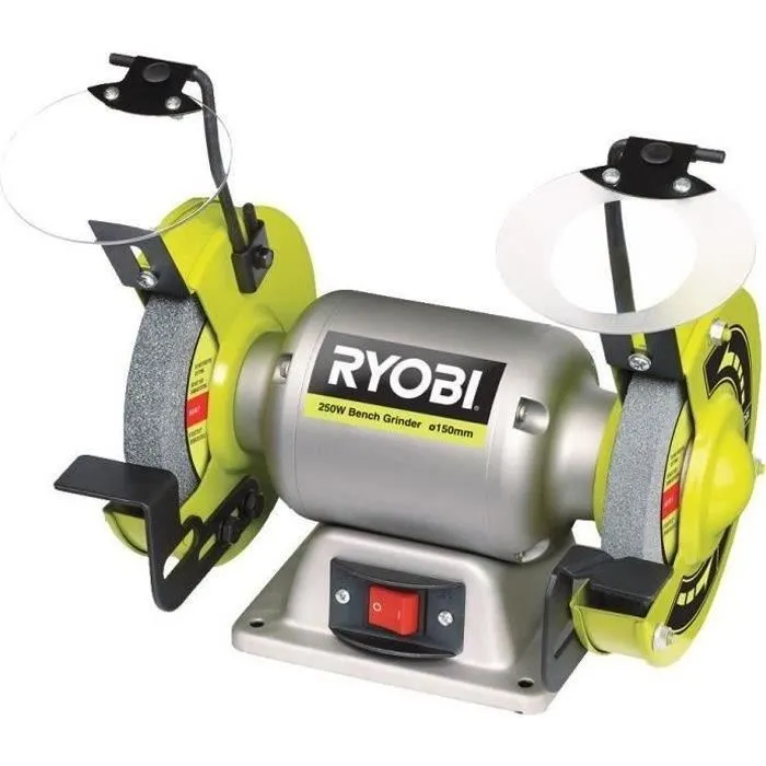 Amoladora Ryobi RBG6G1 250 W con motor de inducción y muela de 150 mm 0 Amoladora Ryobi RBG6G1 250 W con motor de inducción y muela de 150 mm 0
