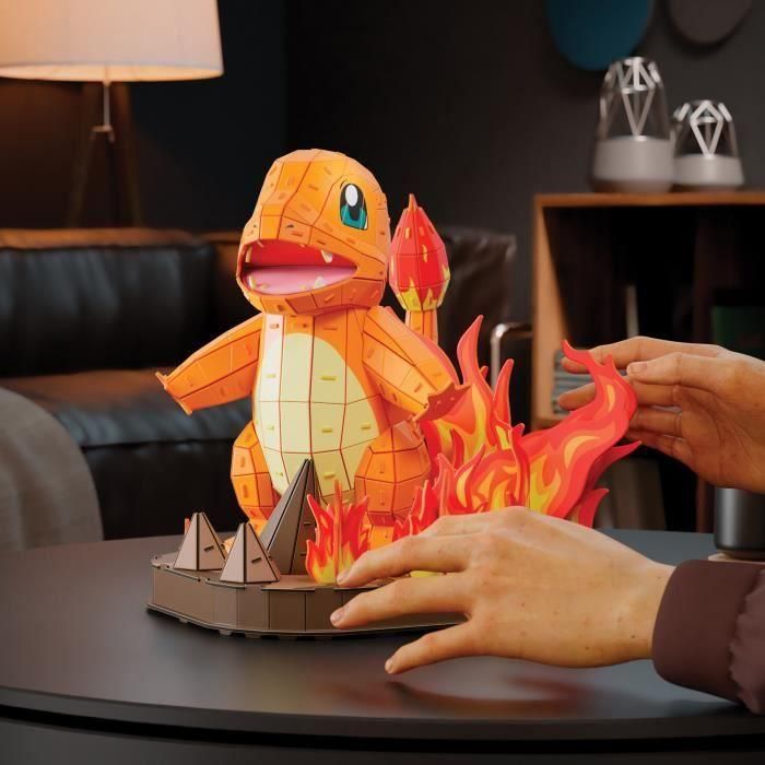 Spinmaster SPI6075063 - Puzzle 4D Pokémon Salamèche 241 Piezas - 26 cm - +12 Años 1