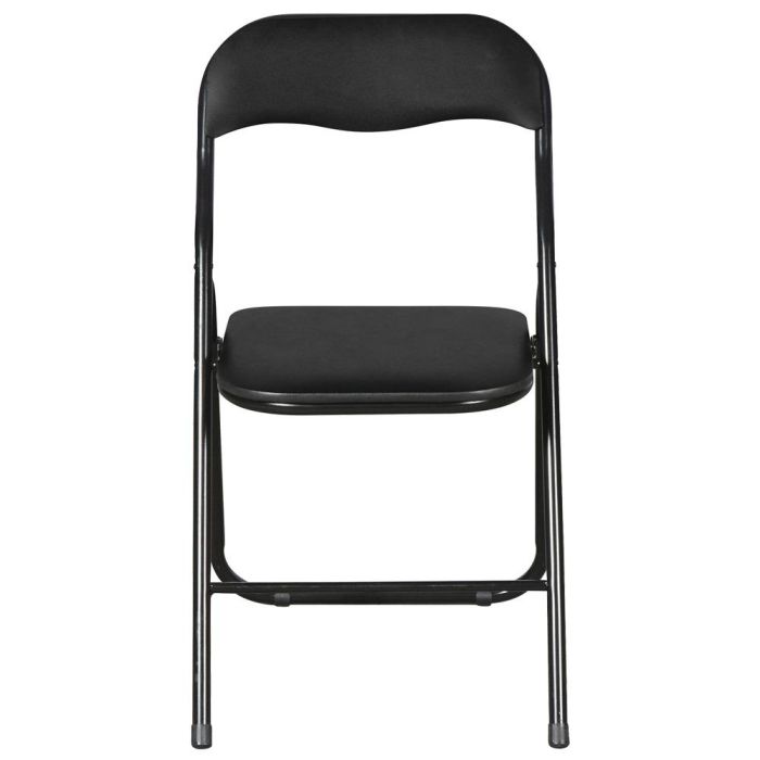 Day Silla Plegable Negra con Asiento Acolchado Soporta 100 kg 44x45x78 cm 1