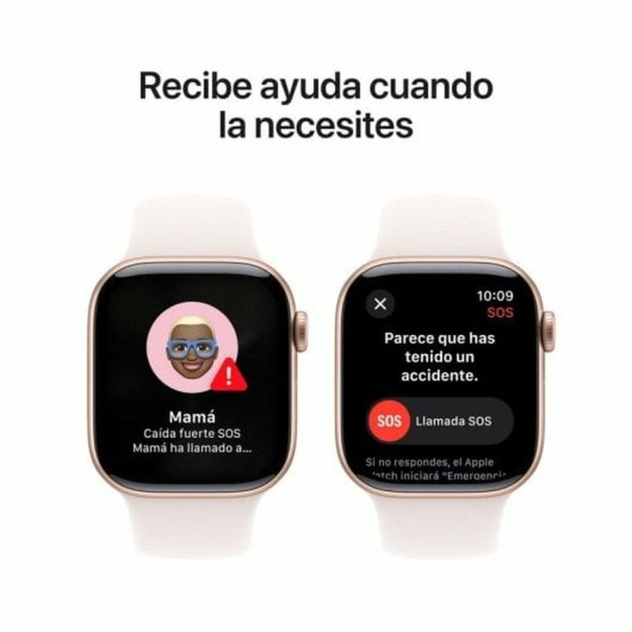 Apple Watch Series 10 GPS, 42 mm Caja de Aluminio en Oro Rosa con Pulsera Deportiva - A2997, Resistente al Agua, GPS, Monitor de Ritmo Cardíaco, iOS 4 Apple Watch Series 10 GPS, 42 mm Caja de Aluminio en Oro Rosa con Pulsera Deportiva - A2997, Resistente al Agua, GPS, Monitor de Ritmo Cardíaco, iOS 4