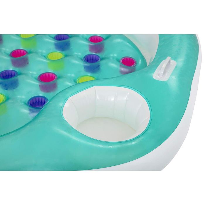 Bestway Colchoneta Doble Hinchable Vasos con Nevera 224x174 cm Playa y Piscina 43045 5