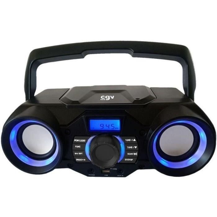 Radio CD portátil - CGV - CD SG-1 - CD, CD-R-RW, MP3, SD - USB - Bluetooth 2