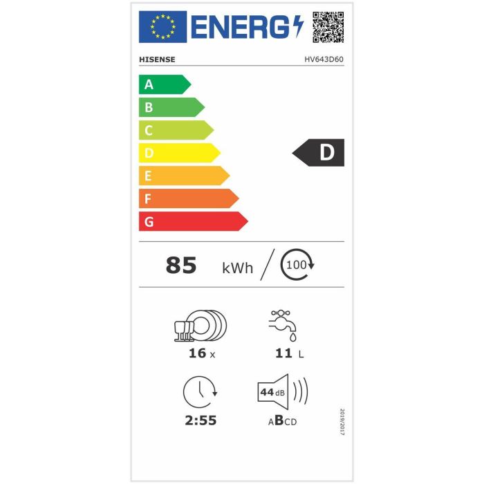 Lavavajillas Hisense HV643D60 60 cm Integrable 1