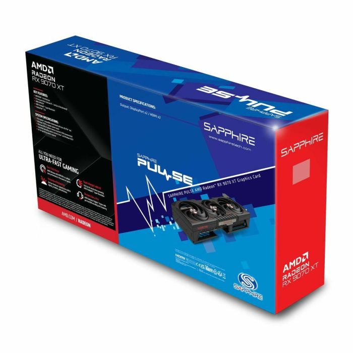 Sapphire RX 9070 XT Radeon Pulse GDDR6 16GB, PCI Express 5.0, 3 Ventiladores Tri-X, HDMI 2.1a / DisplayPort 2.1a 11 Sapphire RX 9070 XT Radeon Pulse GDDR6 16GB, PCI Express 5.0, 3 Ventiladores Tri-X, HDMI 2.1a / DisplayPort 2.1a 11