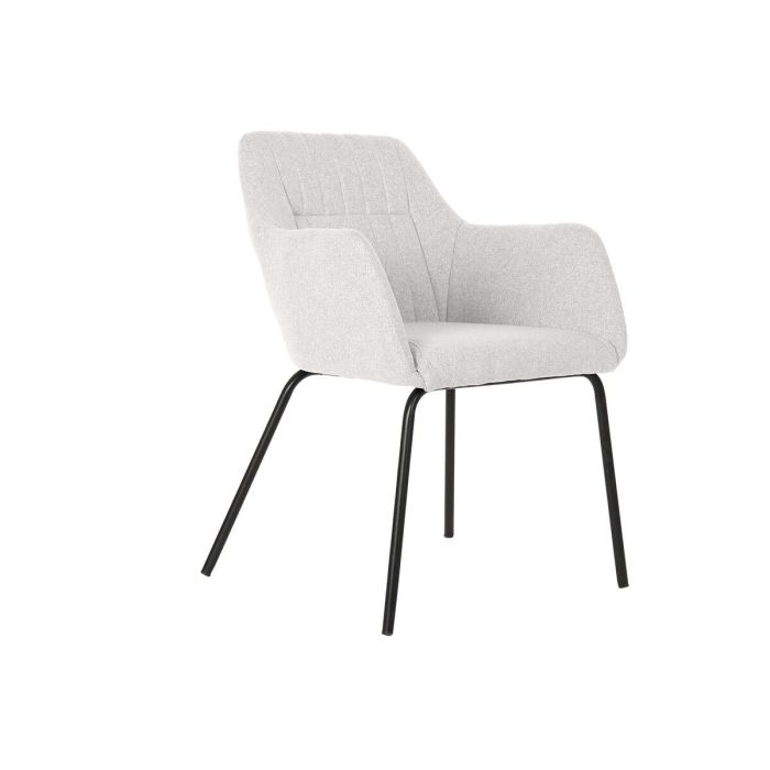 DKD Home Decor Silla Scandi Beige Poliéster Metal 78x59.5x60.5cm Altura asiento 47cm Peso máx. 100kg 0 DKD Home Decor Silla Scandi Beige Poliéster Metal 78x59.5x60.5cm Altura asiento 47cm Peso máx. 100kg 0