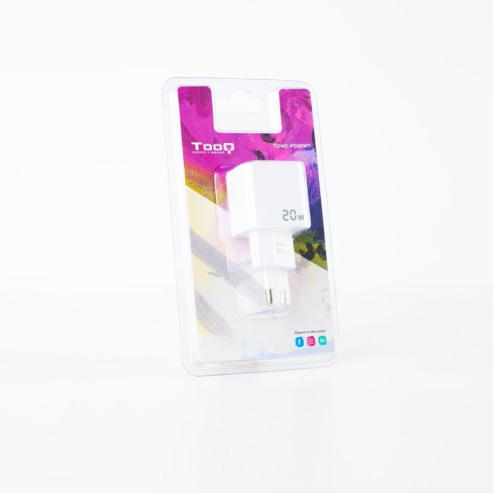 TooQ TQWC-PD20WT Cargador de Pared USB Tipo-C 20W Blanco 1