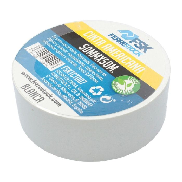 Cinta americana Ferrestock Blanco 3