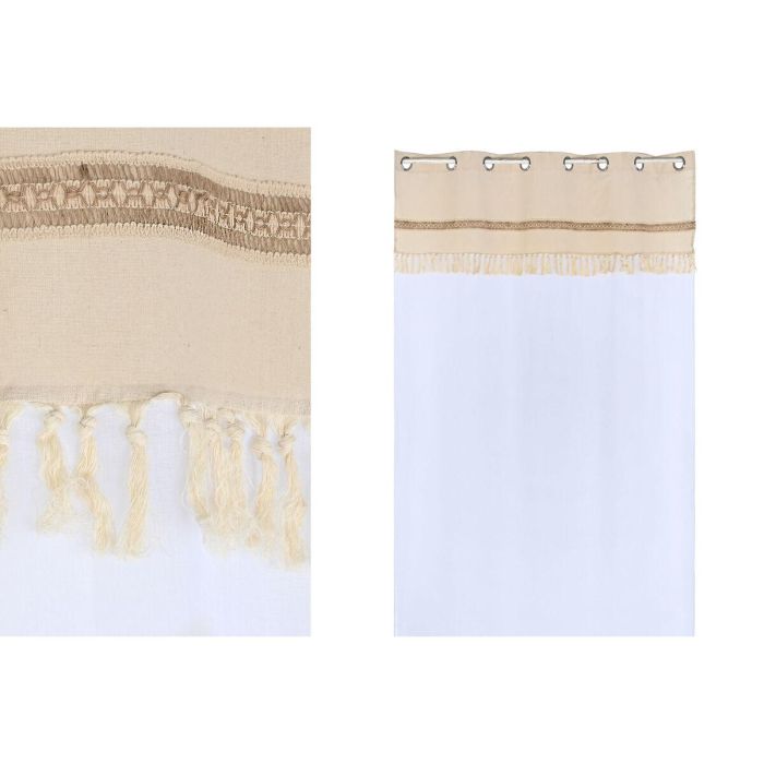 Cortina Cottage DKD Home Decor Natural 260 x 260 x 140 cm 1