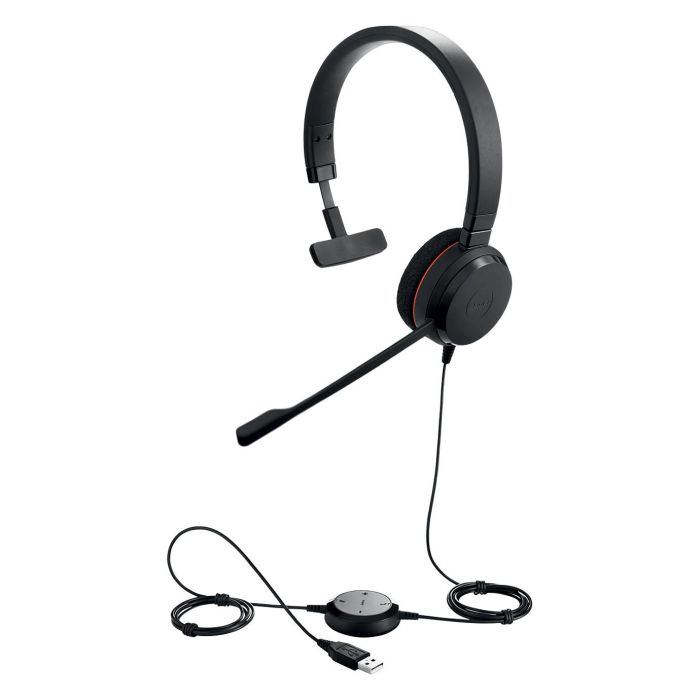 Jabra Evolve 20 MS Mono Auriculares Profesionales con Gestión de Llamadas y Gran Sonido para PC