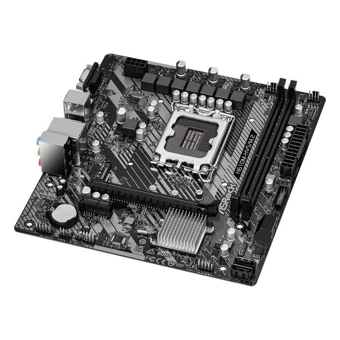 ASRock H610M-HVS/M.2 R2.0 Placa Base Intel H610 LGA 1700 para Core i3/i5/i7, DDR4, Micro ATX, 2 Ranuras DIMM ASRock H610M-HVS/M.2 R2.0 Placa Base Intel H610 LGA 1700 para Core i3/i5/i7, DDR4, Micro ATX, 2 Ranuras DIMM