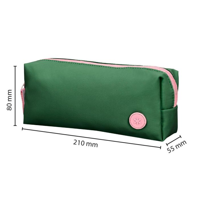 Estuche Portatodo Antartik 1 Compartimento Compañero De Mochila Teens Verde 80 X 55 X 210 mm 1