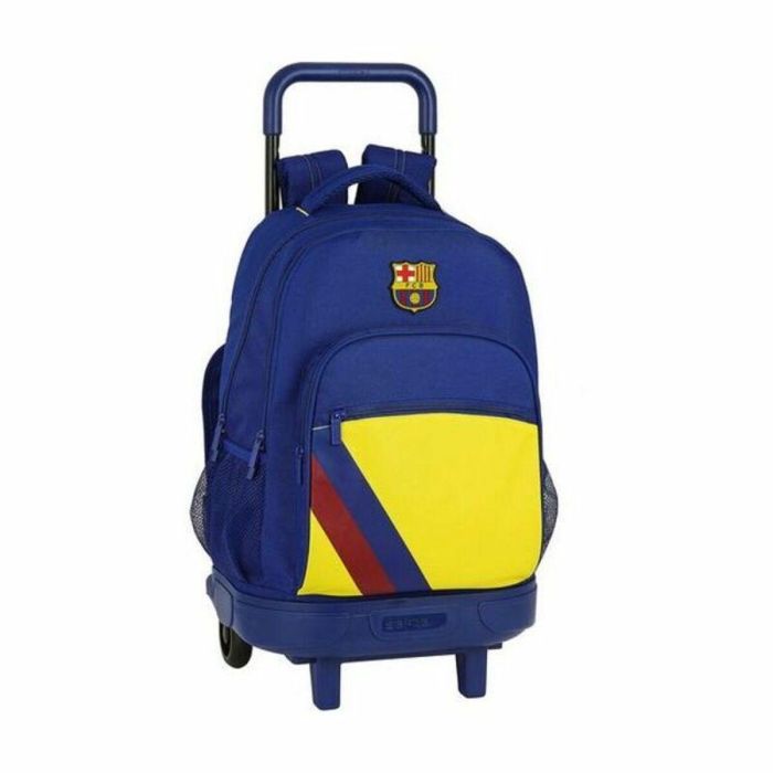 Mochila Escolar con Ruedas Compact F.C. Barcelona 612025918 Azul (33 x 45 x 22 cm)