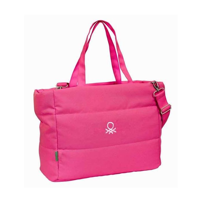 Benetton Bolso con Bolsillo para Portátil 14,1" Raspberry Rosa Fucsia 54x31x17 1 Benetton Bolso con Bolsillo para Portátil 14,1" Raspberry Rosa Fucsia 54x31x17 1