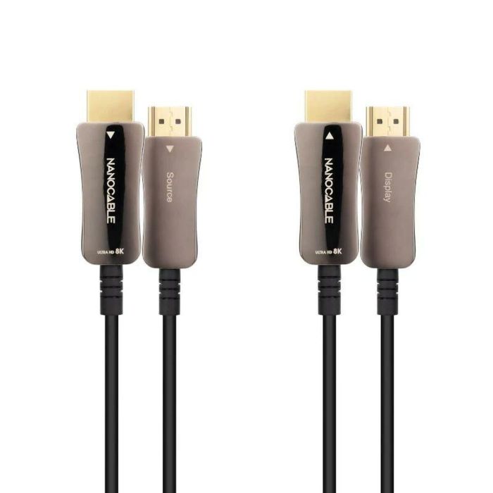 Cable HDMI NANOCABLE 10.15.2120 8k ultra hd 48 gbit/s 20 m Negro 1 Cable HDMI NANOCABLE 10.15.2120 8k ultra hd 48 gbit/s 20 m Negro 1