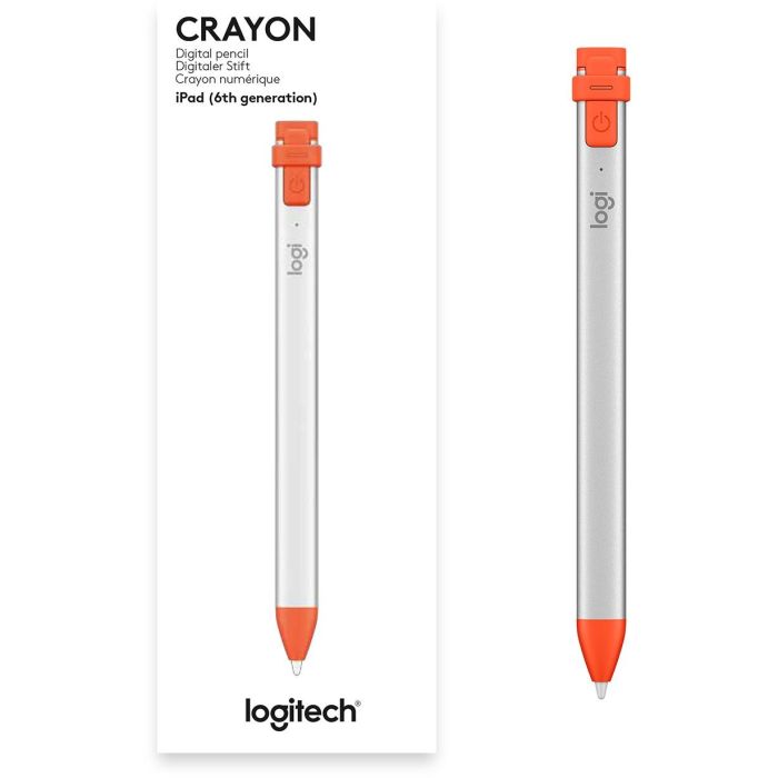 Logitech 914-000034 Lápiz Digital Crayon para iPad con Tecnología Apple Pencil y Carga Lightning 5