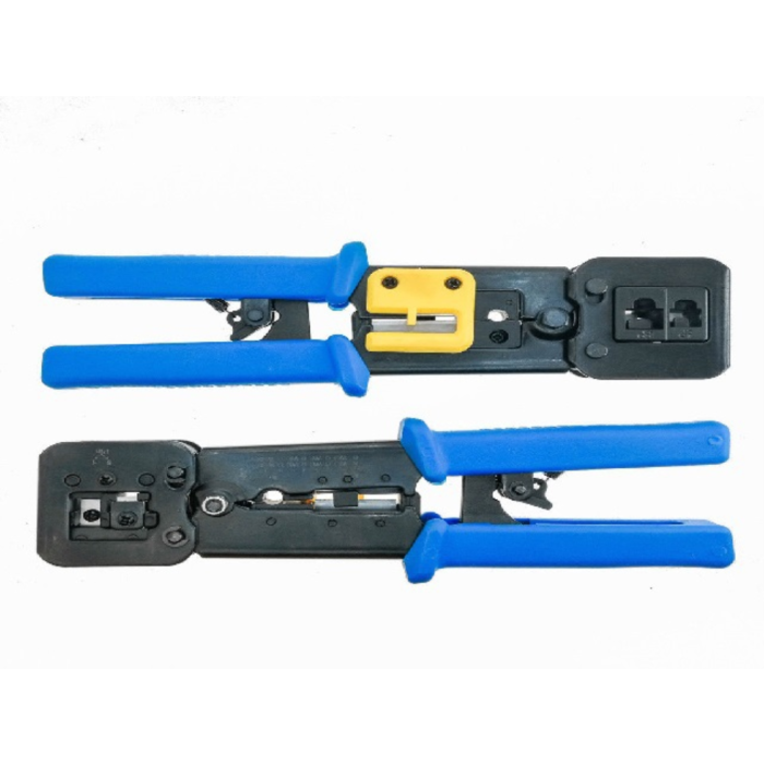 Lanberg NT-0204 crimpadora Herramienta para prensar Negro, Azul Lanberg NT-0204 crimpadora Herramienta para prensar Negro, Azul