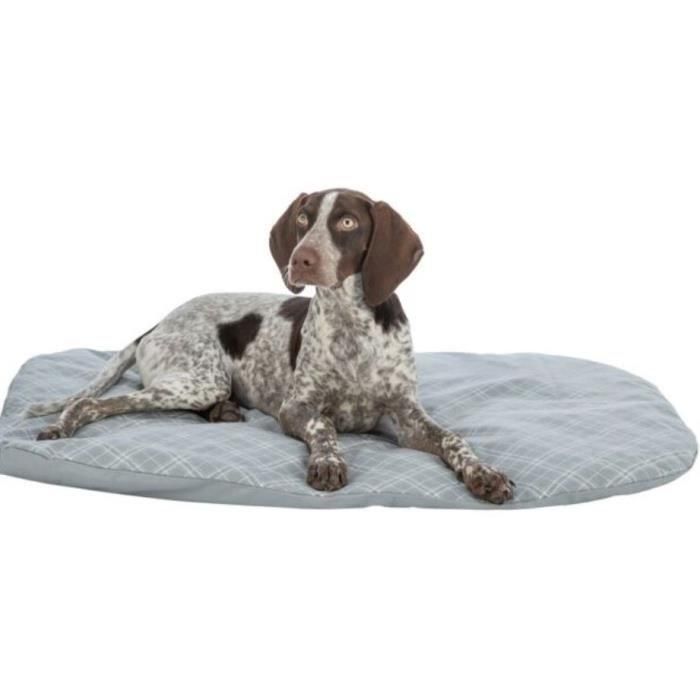 Trixie TRI1741675821990 Colchón Farello de Felpa y Tela, 60x50 cm, Blanco/Gris