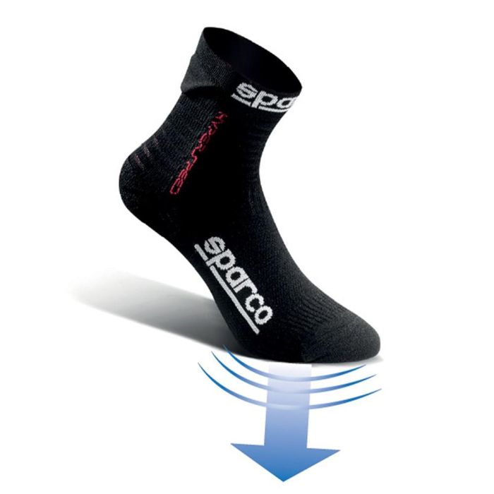 Sparco Calcetines Hiperspeed S01290NRGF4647 Negro-Amarillo Talla 46-47 5
