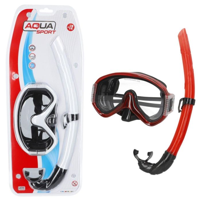 Gafas de Buceo con Tubo AquaSport (6 Unidades) 1 Gafas de Buceo con Tubo AquaSport (6 Unidades) 1