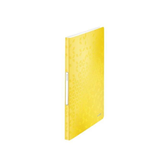 Carpeta Fundas (Tarifario) Leitz Wow Pp Flexible A4 40 F. Amarillo (Set de 10)
