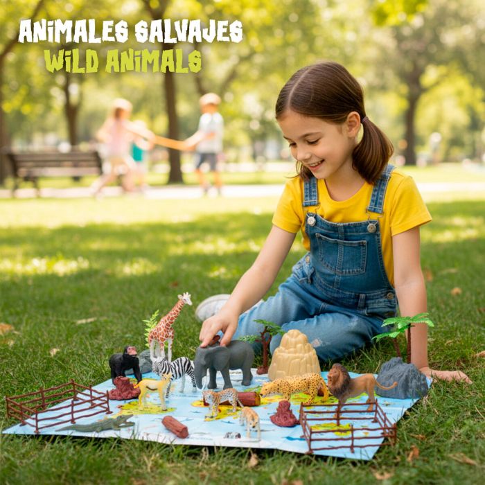 Set de Animales Salvajes Colorbaby Plástico 15 x 10 x 8 cm (4 Unidades) 5