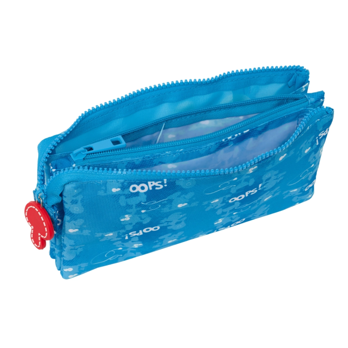 Portatodo Doble Los Pitufos Azul 22 x 12 x 3 cm 2