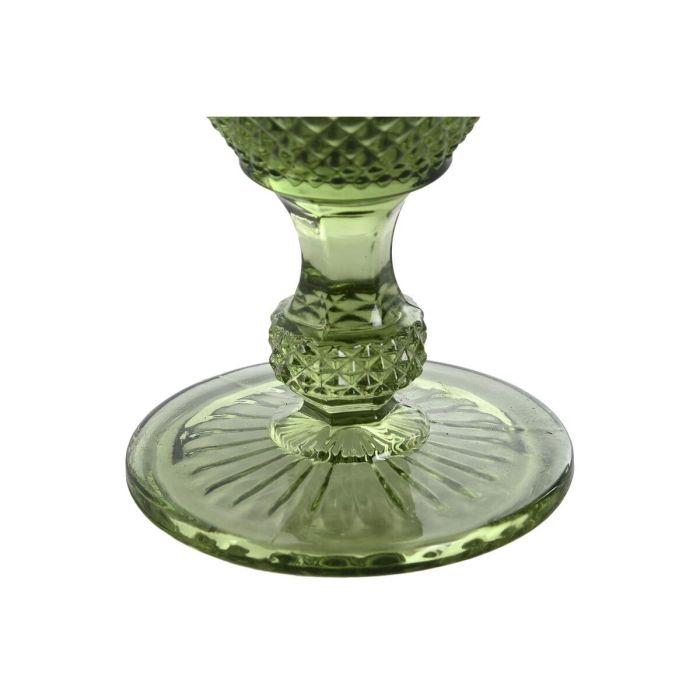 DKD Home Decor Copa de Cristal Verde 240ml con Acabado Grabado Diamond Garbo - Juego de 6 Apta Lavavajillas y Microondas 1 DKD Home Decor Copa de Cristal Verde 240ml con Acabado Grabado Diamond Garbo - Juego de 6 Apta Lavavajillas y Microondas 1