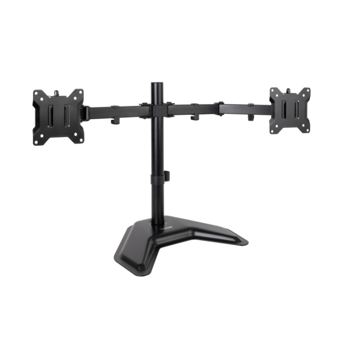TooQ Soporte Sobremesa 2 Monitores DB1702TN-B Giratorio Inclinable hasta 9kg