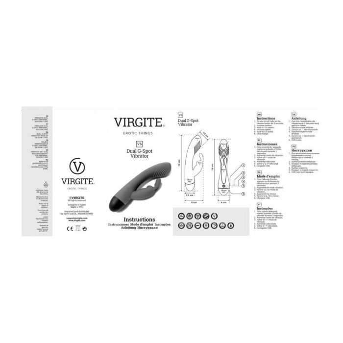 Vibrador Punto G Virgite Azul 2 Vibrador Punto G Virgite Azul 2