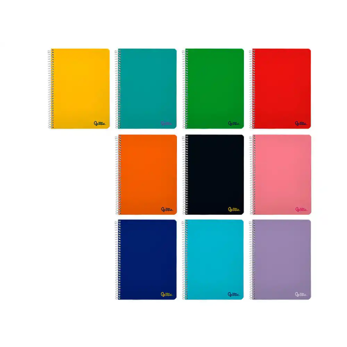 Liderpapel Cuaderno Espiral A5 Smart Tapa Blanda 80 Hojas 75gr Cuadro 6mm Colores Surtidos 1